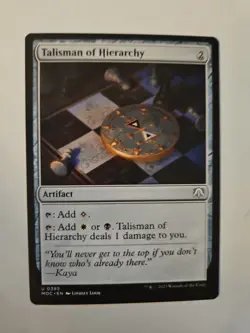 MTG Talisman of Hierarchy March of the Machine Commander Light Play Condition - Image 1