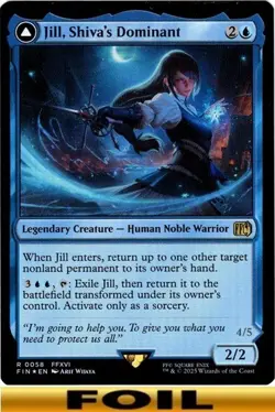1x - Jill, Shiva's Dominant - FOIL - Final Fantasy FIN - NM MTG - Image 1