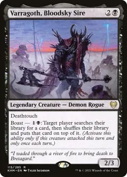 MTG NM English Varragoth, Bloodsky Sire Kaldheim - Image 1