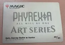 Art Series (48/81) - Kaito, Dancing Shadow MTG Phyrexia: All Will Be One NM - Image 2