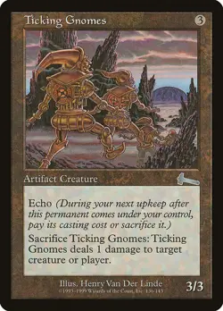MTG Urza's Legacy --- TICKING GNOMES --- Uncommon! NM! Magic the Gathering! - Image 3
