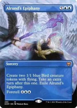 MTG NM English Alrund's Epiphany - Borderless - NM MTG KHM - Kaldheim - Image 1