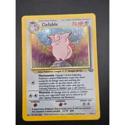 Clefable Holo Pokemon Card - Jungle Set - WOTC - 1/64 - Collectible TCG PL MP - Image 1