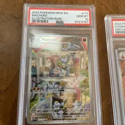 4 Pokemon Card Lot psa 9 Hydrapple Houndour Fidough PSA 10 Machoke - Image 2