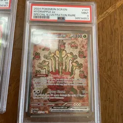 4 Pokemon Card Lot psa 9 Hydrapple Houndour Fidough PSA 10 Machoke - Image 3