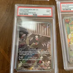 4 Pokemon Card Lot psa 9 Hydrapple Houndour Fidough PSA 10 Machoke - Image 4