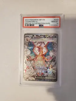 2023 POKEMON OBF EN-OBSIDIAN FLAMES #223/197 CHARIZARD EX PSA 10 - Image 1