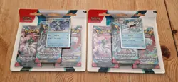 Pokemon TCG Paradox Rift Booster Triple Blister Pack Arctibax and Cetitan Promo - Image 1