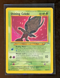 2002 Neo Destiny Shining Celebi 106/105 Holo Foil Pokemon WOTC Secret Rare - Image 1