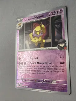 Pokemon TCG * Destined Rivals 080/182 Team Rocket's Hypno U * REVERSE HOLO * NM - Image 2