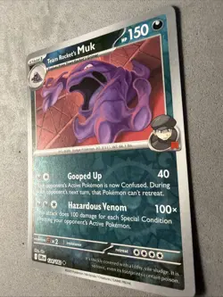 Pokemon TCG * Destined Rivals 124/182 Team Rocket's Muk U * REVERSE HOLO * NM - Image 2