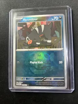 Houndour 062/131 Prismatic Evolutions Pokemon TCG Master Ball Reverse Holo Mint - Image 1