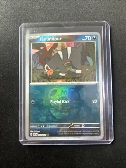 Houndour 062/131 Prismatic Evolutions Pokemon TCG Master Ball Reverse Holo Mint - Image 2
