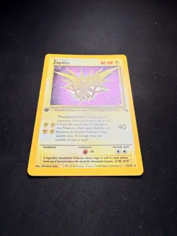Pokemon Zapdos 15/62 Holo Rare Fossil 1st Edition 1999 80 HP The Pokemon Company - Image 2