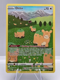 Ditto GG22/GG70 Holo Crown Zenith Galarian Gallery Pokemon NM - Image 1