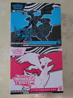 1-Pokemon Black Bolt/1-White Flare Elite Trainer Boxes ETB SEE PHOTOS DETAILS - Image 1