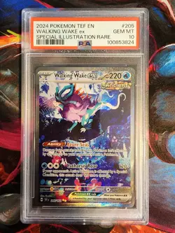 PSA 10 GEM MINT Walking Wake EX SIR 205/162 Temporal Forces 2024 Pokemon - Image 1