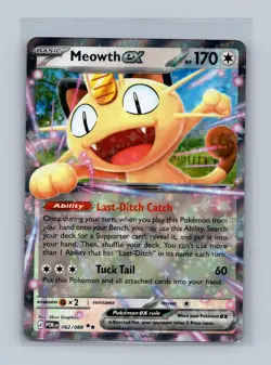 Meowth ex 062/088 Double Rare Perfect Order Pokemon Near Mint - Image 1