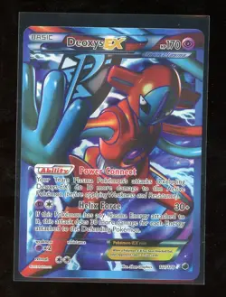 2013 Pokemon Black & White BW Plasma Freeze Full Art Deoxys EX Holo Foil 111/116 - Image 1