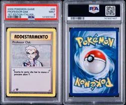 POKEMON PSA 9 PROFESSOR OAK 88/102 SET BASE 1st EDIZIONE ITALIANO 2000 LOW POP🌍 - Image 3
