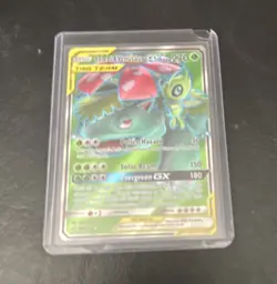 Pokemon Celebi & Venusaur GX Full Art TAG TEAM Ultra Rare Holo SM-Team Up - Image 1