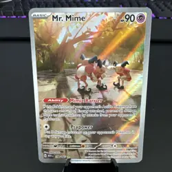 Pokemon Mr. Mime - Illustration Rare - 179/165 - 151 Scarlet & Violet NM - Image 1