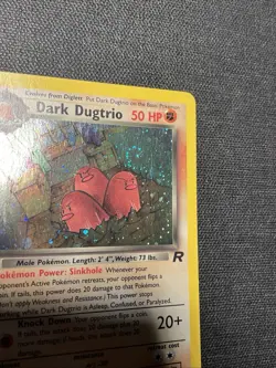 [NM-]SWIRL! Dark Dugtrio 6/82 - 1st Edition - Team Rocket Holo -Pokemon - Image 5