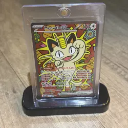 Pokemon TCG Perfect Order Meowth Ex 121 /088 SIR Special Illustration Rare Holo - Image 1
