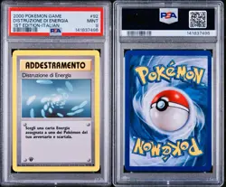 POKEMON PSA 9 DISTRUZIONE DI ENERGIA 92/102 SET BASE 1st PRIMA EDIZIONE ITALIAN - Image 3