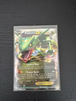Pokemon TCG Rayquaza EX BW47 Holo Black White Promo LP - Image 1