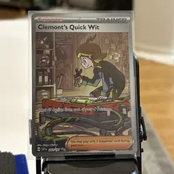 Clemonts Quick Wit 243/191 - Pokemon Surging Sparks Special Illustration Rare NM - Image 1