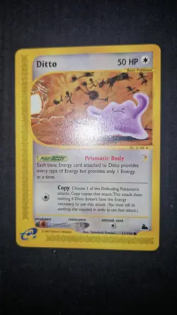 Pokemon Ditto 51/144 Skyridge 2003 Uncommon ENG Near Mint e-Reader Komiya - Image 1