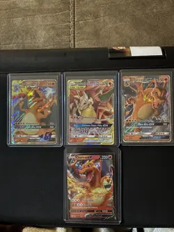 2019 Charizard & Braixen GX Pokemon Cosmic Eclipse Tag Team Full Art Holo 22/236 - Image 1