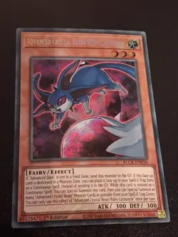 Yu-Gi-Oh Advanced Crystal Beast Ruby Carbuncle Secret Rare BLCR Pack Fresh - Image 1