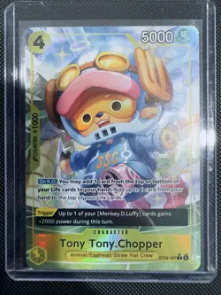 One Piece TCG Tony Tony Chopper ALT ART PARALLEL FOIL ST29-007 Egghead Deck - Image 1