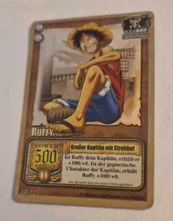 One Piece Karte HOLO MS-C01 Ruffy Großer Kapitan Mit Strohut - Image 1