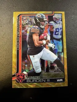 2025 Topps Chrome Luther Burden III Gold RC Rookie Bears /50 🔥 - Image 1