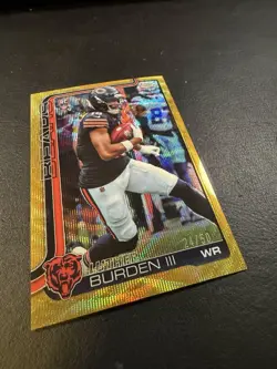 2025 Topps Chrome Luther Burden III Gold RC Rookie Bears /50 🔥 - Image 2