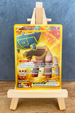 Pokemon TCG Ting-Lu EX Paldea Evolved Gold Hyper Rare Card 275/193 NM - Image 1