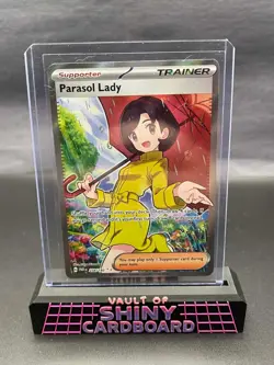 🌂 Parasol Lady 238/182 PAR Secret Rare Trainer Pokemon Card 🌂 - Image 1