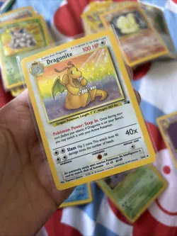 Pokemon TCG Dragonite Holo Card 4/62 (see Description) - Image 1