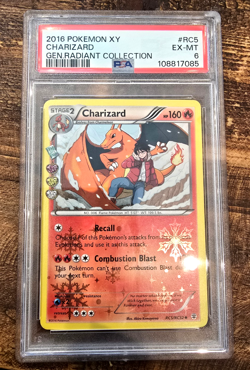 PSA 6 Charizard RC5 Generations: 2016 Pokemon Radiant Collection Holo RC5/RC32 - Image 1