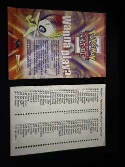Pokemon TCG Neo Destiny Rulebook & Card List Wizards of the Coast Celebi - Image 2