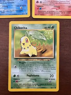 Totodile Cyndaquil Chikorita Starter Johto Set Neo Genesis Ita Pokemon Sugimori - Image 4
