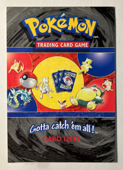 Pokemon Trading Card Game Card Lists Team Rocket WOTC 2000 Vintage - Image 1
