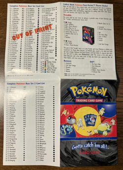 Pokemon Trading Card Game Card Lists Team Rocket WOTC 2000 Vintage - Image 4