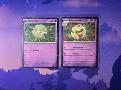 Cottonee MEP 018 & Whimsicott MEP 019 (Black Star Promo) - Pokemon Card Lot - NM - Image 1