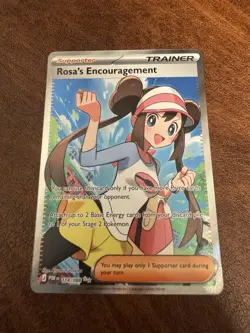 Pokemon Rosa's Encouragement Trainer-Supporter Full Art Holo Rare Card 114/088 - Image 1