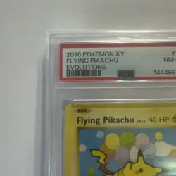Pokemon TCG Flying Pikachu Evolutions Card 110/108 Regular Secret Rare PSA 8 - Image 2
