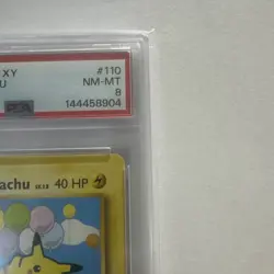 Pokemon TCG Flying Pikachu Evolutions Card 110/108 Regular Secret Rare PSA 8 - Image 3